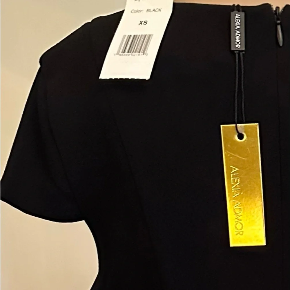 Alexia Admor Black Dress NWT Sz XS - Picture 6 of 6